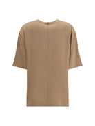 Toteme Satin T-shirt - Latte