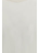 Piacenza Cashmere Short-sleeve crewneck Sweater - White Ottico