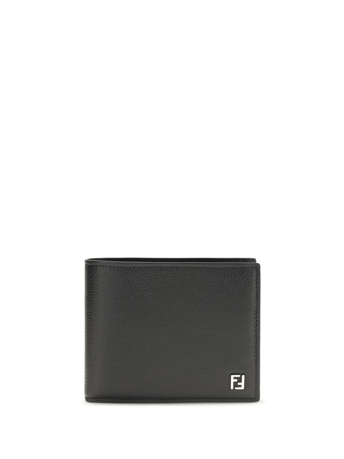 Fendi Leather bifold Wallet - Black