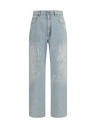 MM6 Maison Margiela Splatter effect Jeans - Light Blue
