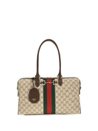Gucci Large Horsebit Web top Handle Bag - Vint.Sand/Dk.Bro/Vrv