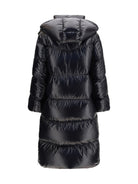 Moncler Harfang long Hooded Down Coat - Black