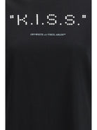Off-White Kiss Quote T-shirt - Black-White