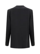 Fendi Double-breasted wool twill Blazer - Black