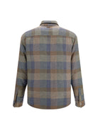 Etro Wool and cashmere check Shirt - Var. Multicolor  F.Do Green