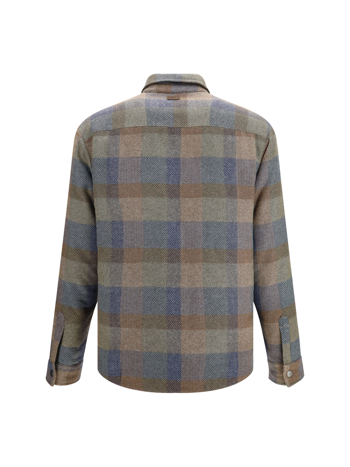 Etro Wool and cashmere check Shirt - Var. Multicolor  F.Do Green