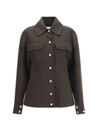 Max Mara Sportmax Calcio Jacket in virgin wool - Cioccolato