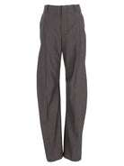 Mm6 Maison Margiela Wide-Legged Tailored Trousers - Grey