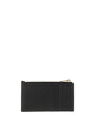 Saint Laurent Leather Cardholder - Black