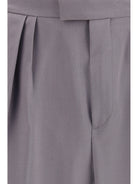 Dries Van Noten Preaches Bis in a wool and mohair Pants - Grey