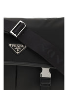Prada Re-Nylon and Saffiano Shoulder Bag - Black