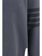 Thom Browne 4-Bar cotton crewneck Sweatshirt - Charcoal