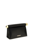 Jacquemus Rond Carré leather Shoulder Bag - Black
