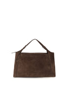 Brunello Cucinelli Sartorial suede Shoulder Bag - Espresso