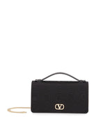 Valentino Garavani "Vlogo Signature" Chain Wallet - Black