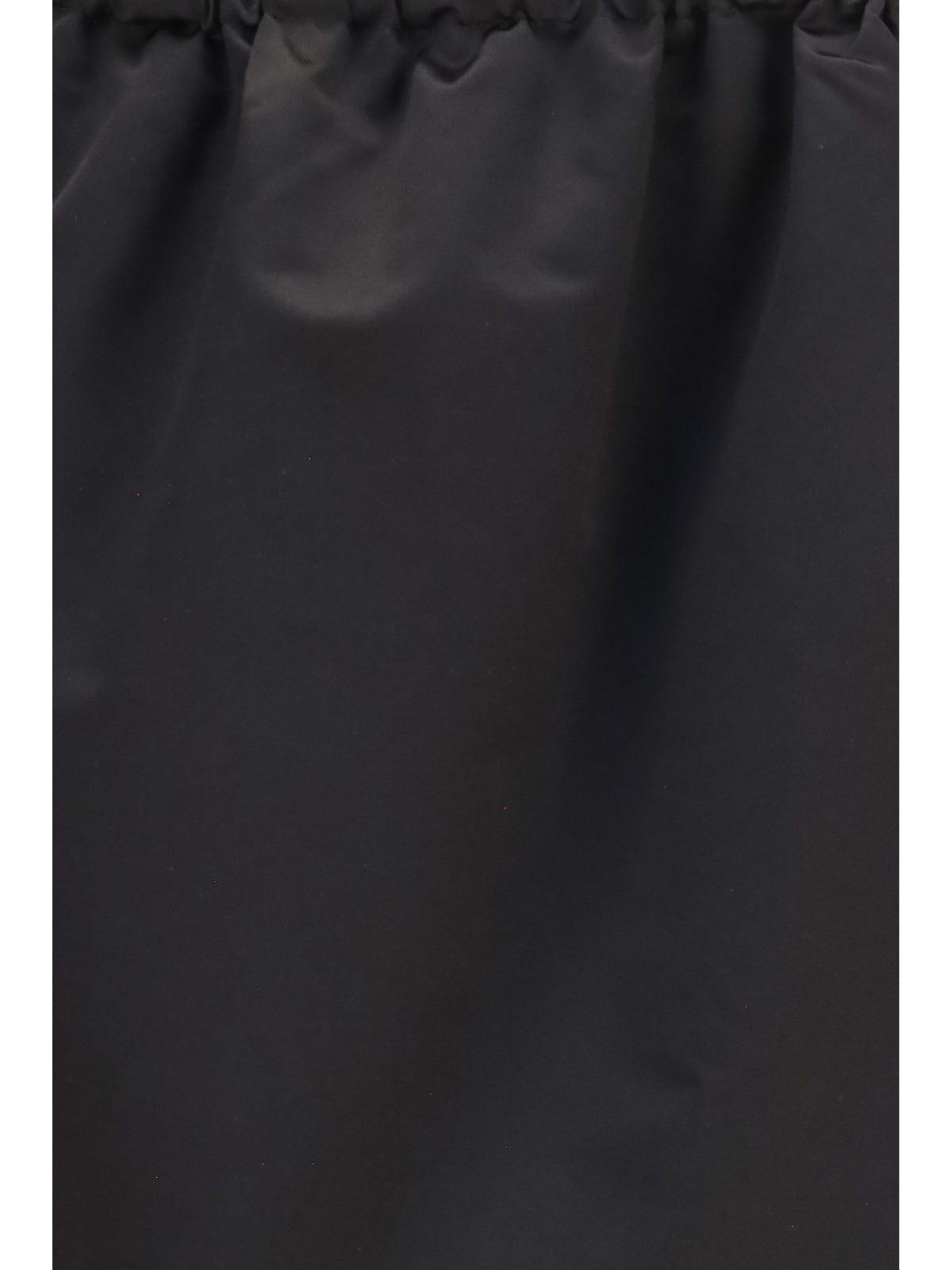 Prada Satin midi Skirt with drawstring - Black