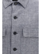 Zegna Crossover Shirt Jacket in linen wool and silk - 054