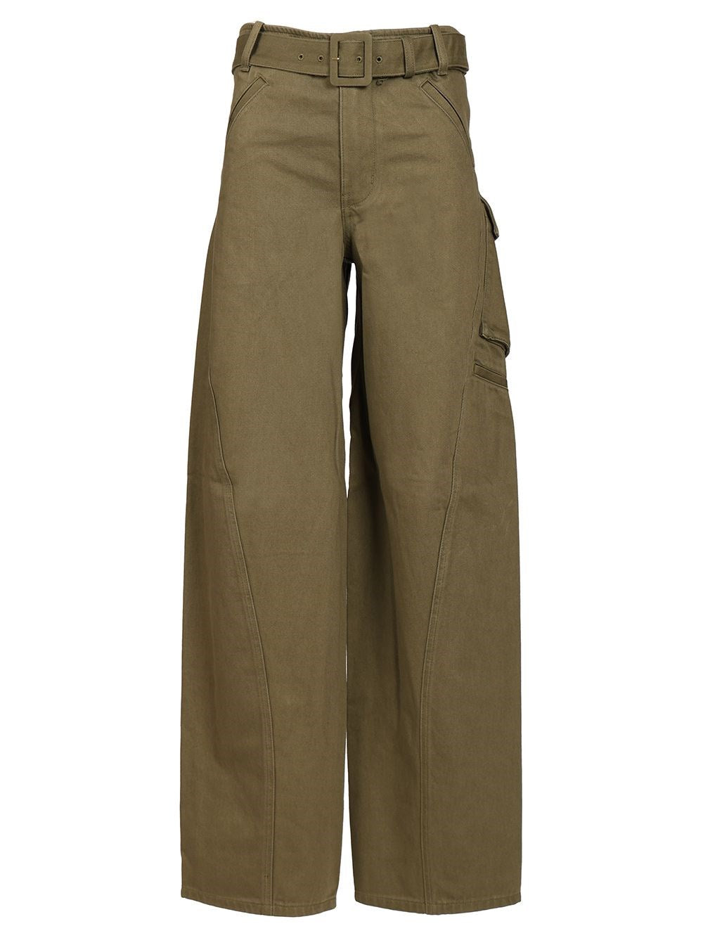 Self-Portrait Cargo Jeans - Green