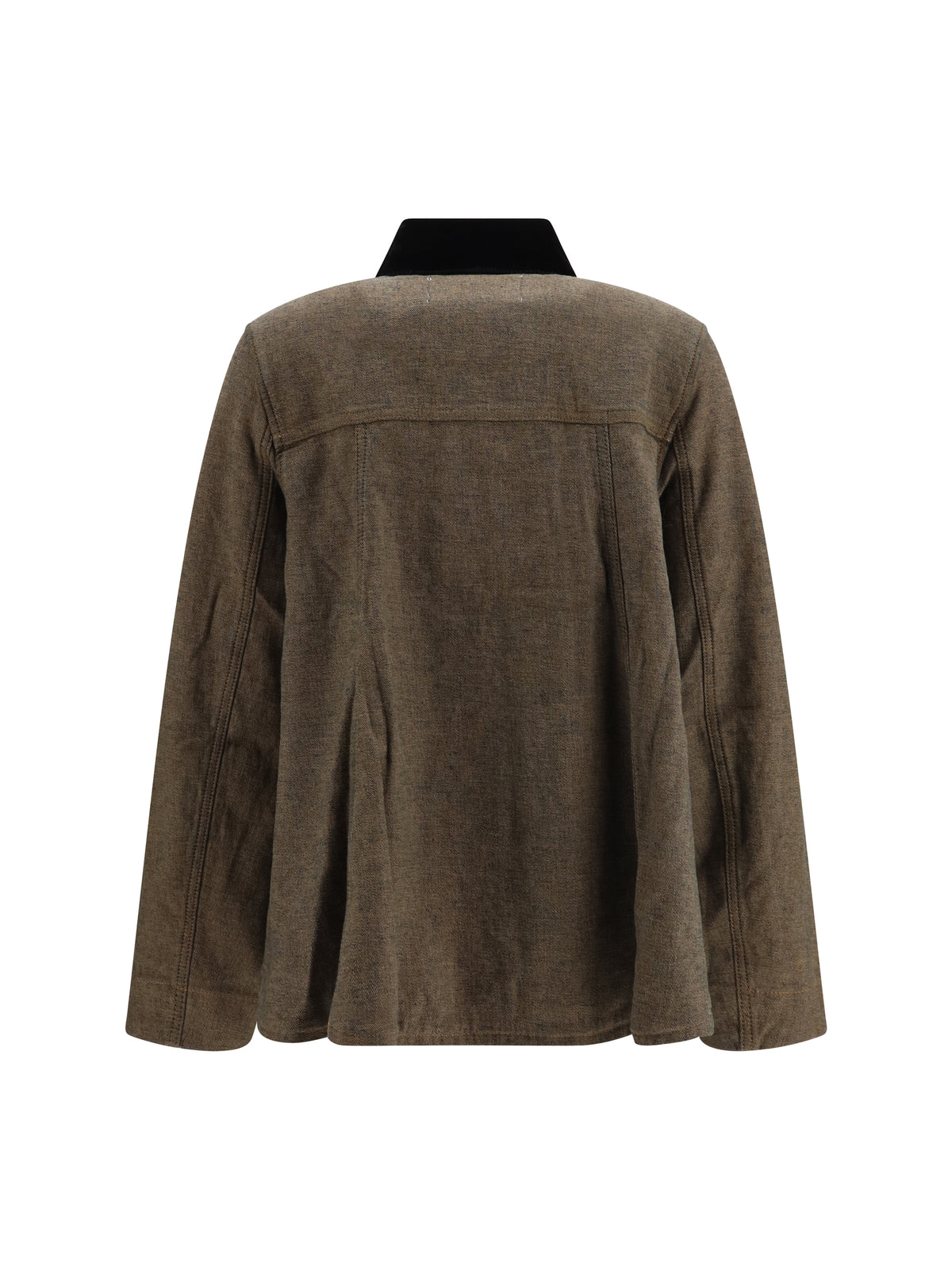 Ganni Neppy denim Overshirt - Chicory Coffee