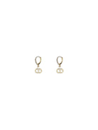 Valentino Garavani Ovalette Earrings in metal and Swarovski® crystals - Gold/Crystal