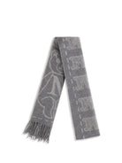 Max Mara Charme Scarf - Grey Dis.Teddy Cream