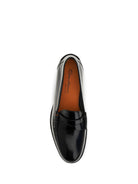 Santoni College A Novembre Patent leather Loafers - Black