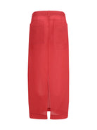 Khaite Lucian midi Skirt - Raspberry