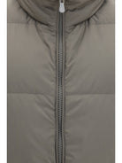 Brunello Cucinelli Sleeveless padded Gilet - Army Washed+Panama