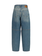 Ganni Stary rigid denim Jeans - Mid Blue Vintage