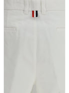 Thom Browne Typewriter Cloth Utility Chino Shorts - White