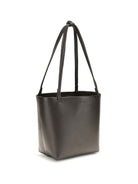 The Row Medium Park leather Tote Bag - Walnut Shadow Ans