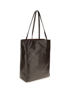 Phoebe Philo Paper Tote Bag - Choc Brown Silver