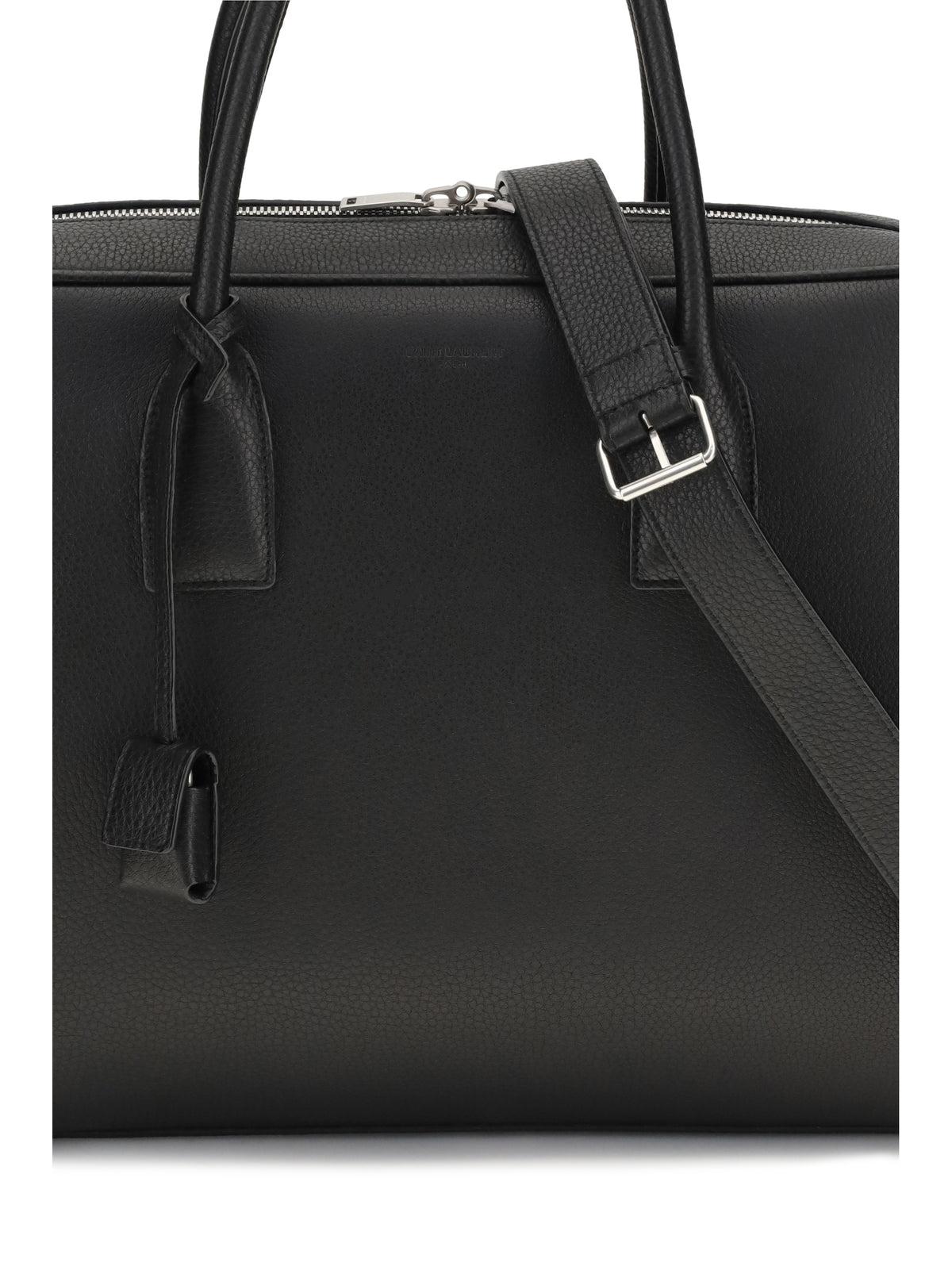 Saint Laurent BV Bowling Brief Handbag - Black