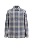 Golden Goose Journey checked Shirt - Balsam Green / Faded Cognac