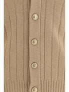 Brunello Cucinelli Ribbed cashmere Cardigan - Camel