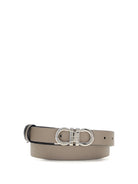 Ferragamo Reversible Gancini Belt - Taupe Grey