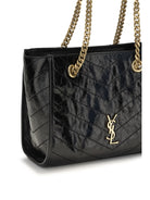 Saint Laurent Small Niki leather Tote Bag - Black