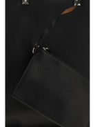 Valentino Reversible Rockstud calfskin Tote Bag - Black/Selleria