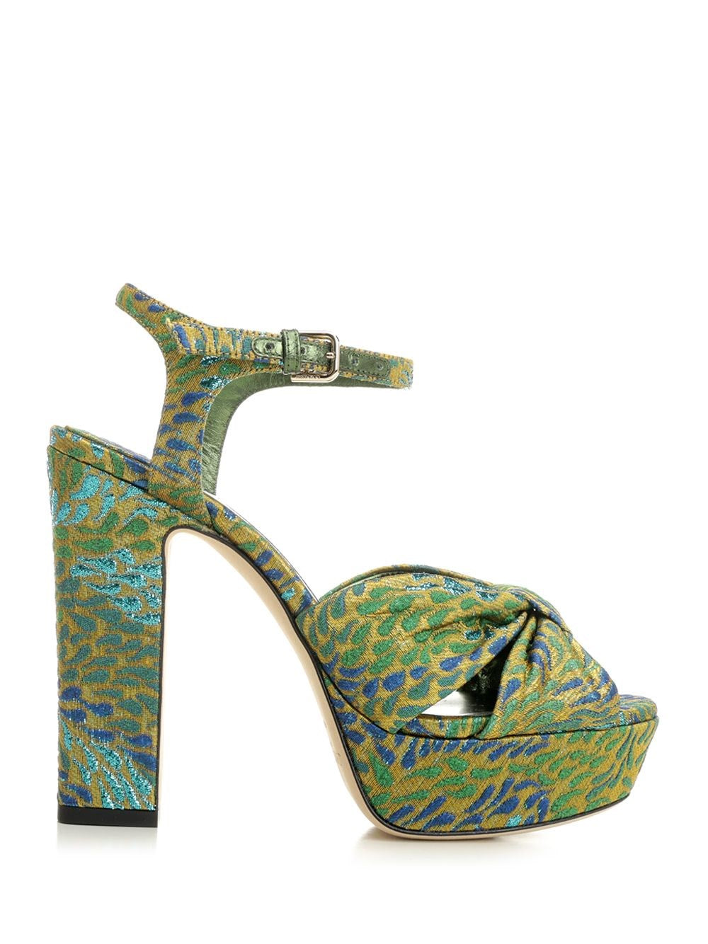 Jimmy Choo "Heloise" Sandals - Green