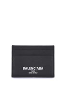 Balenciaga Leather Card Holder - Black