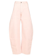 Alaïa Rounded Denim Trousers - Rose