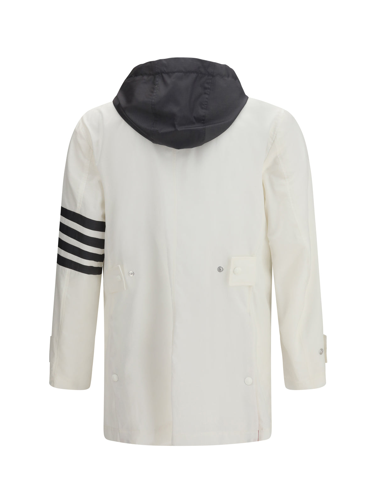 Thom Browne Unconstructed hooded Bal Collar - White