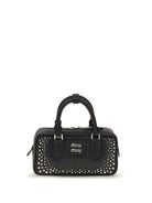 Miu Miu Arcadie studded leather Handbag - Black