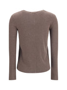 Max Mara Ribbed long-sleeve Sweater - Cacha' Dark Mel