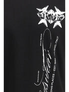 GCDS History print cotton T-shirt - Black/White