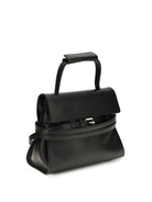 Moschino Buckle Shoulder Bag - Black