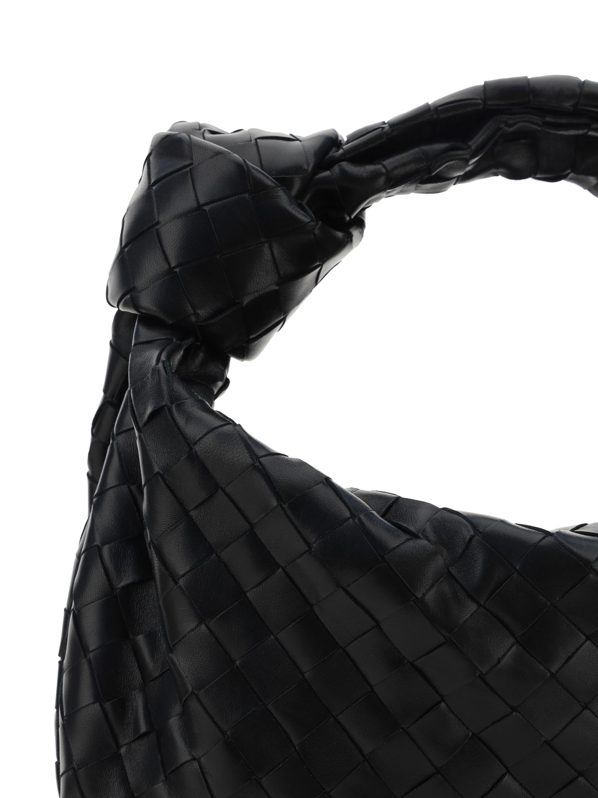 Bottega Veneta Teen Jodie Handbag - Black-Gold