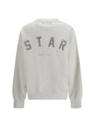 Golden Goose Unisex Star Sweatshirt in cotton - Vintage Gray Melange