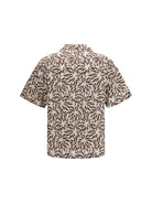 Prada Printed cotton bowling Shirt - Naturale+Bianco