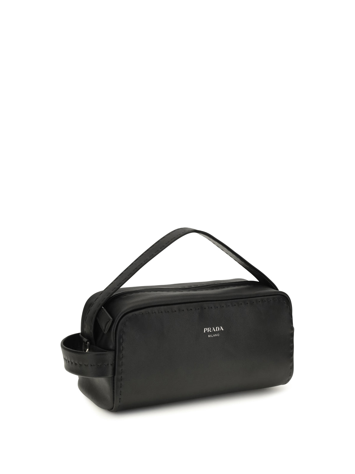 Prada Leather Shoulder Bag - Black